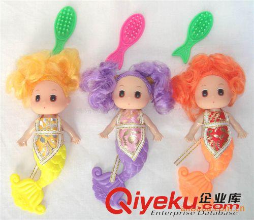 3.5"美人魚,4只裝娃娃,美人魚芭比,芭比美人魚,
