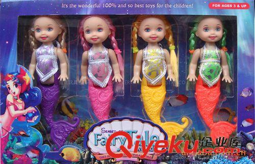 9寸重身美人魚,玩具美人魚,美人魚玩具,圓筒包裝玩具