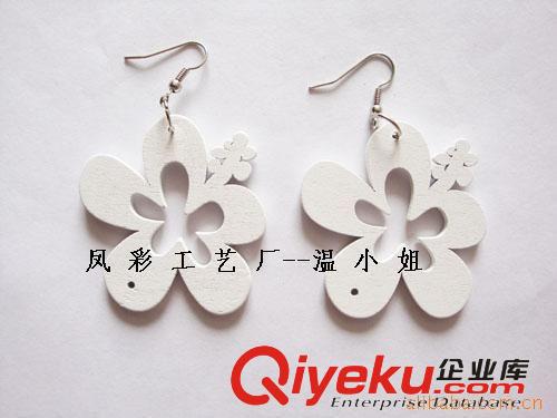 韓國(guó)特色木質(zhì)耳環(huán) 夾板工藝品耳環(huán)  特色小商品原始圖片2