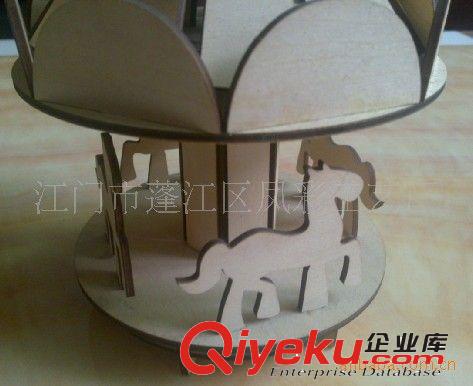 供應(yīng)3D立體 diy模型拼圖 木質(zhì)屋型拼圖 木制擺掛飾原始圖片3