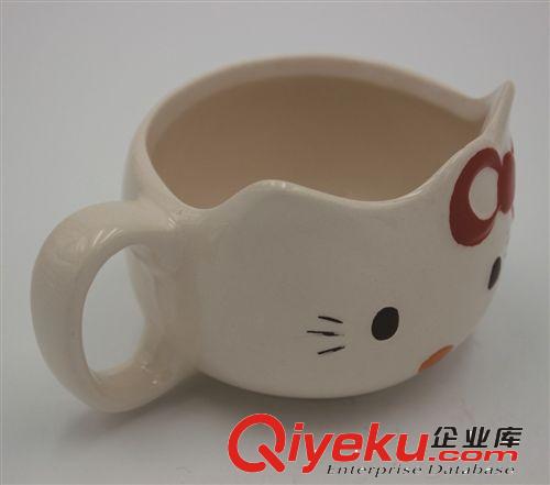 烘焙行業(yè)專(zhuān)用，手工彩繪卡通藍(lán)色機(jī)器咖啡貓?zhí)沾赡剿勾杀紙D片2