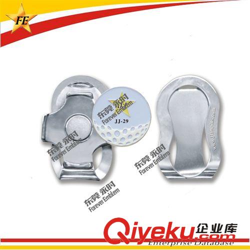 鋅合金圓形高爾夫球位標/帽夾 磁力強 高品質 定制 41*28.5mm