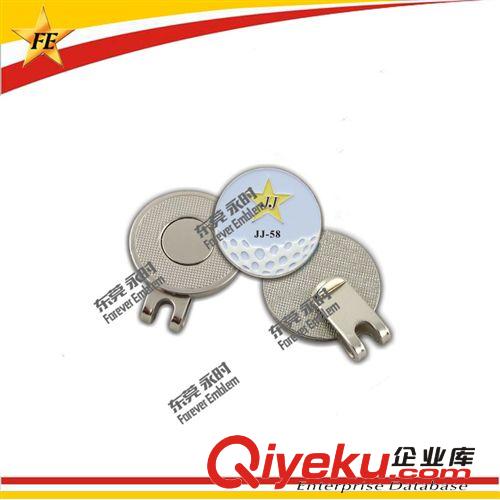 金屬高爾夫帽夾定制 圓形 磁鐵 上片烤漆 28.5*27mm