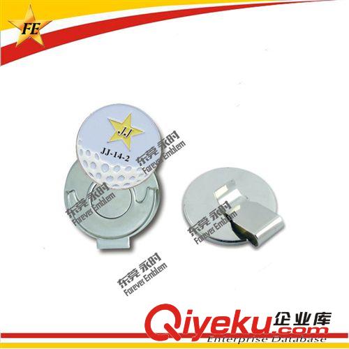 純銅高爾夫帽夾 帶強磁 下片免模費 上片可定制33*24*0.6mm