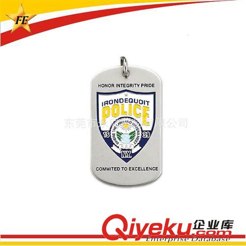東莞廠商加工定制金屬狗牌 吊飾 鐵質狗牌 銘牌名牌原始圖片3