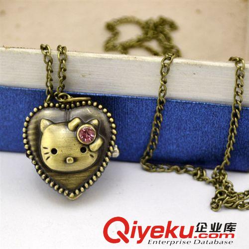 新款?lèi)?ài)心雕花懷表項(xiàng)鏈 復(fù)古飾品批發(fā) 時(shí)尚時(shí)裝表 韓版毛衣鏈掛表