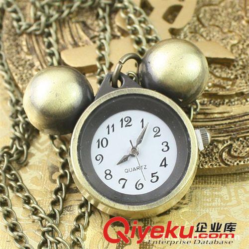 供應(yīng)時(shí)尚可愛(ài)型米奇老鼠復(fù)古石英掛鏈表 批發(fā)淘寶貨源石英電子表原始圖片3