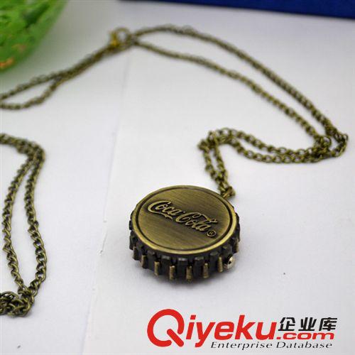 爆款手表創(chuàng)意項(xiàng)鏈表 復(fù)古懷表批發(fā) 廠家直銷懷表 可口可樂(lè)瓶蓋表原始圖片3