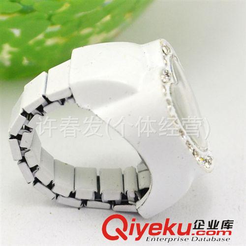 迷你戒指表復古時尚鑲鉆手指表電子表多個顏色供選 廠家批發定做