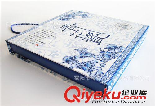 韓式青花瓷禮品套裝 骨瓷叉勺筷子 韓國陶瓷餐具 八件套禮品贈品