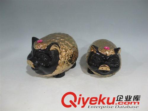 供應(yīng) 陶瓷工藝品 抽象藝術(shù)品 家居飾品 電鍍 小象小豬小魚批發(fā)