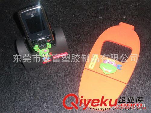 創意卡通批發手機座 2012個性時尚PVC硅膠手機座 廠家直銷原始圖片3