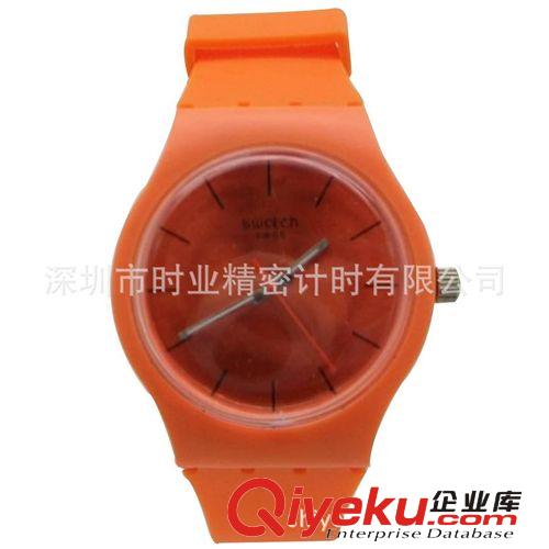 供應粉色PU手表 流行Swatch塑料手表