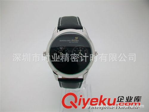 廠家供應2014新款休閑GMT兩地時間雙機芯手表