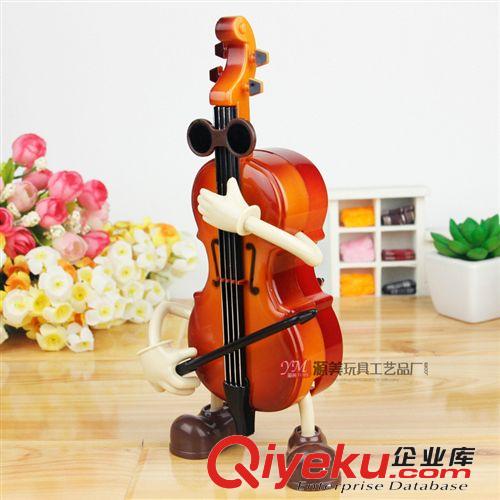 BY-017 混批 廠家直銷 搖擺大提琴小伙子八音盒音樂盒 工藝品精品