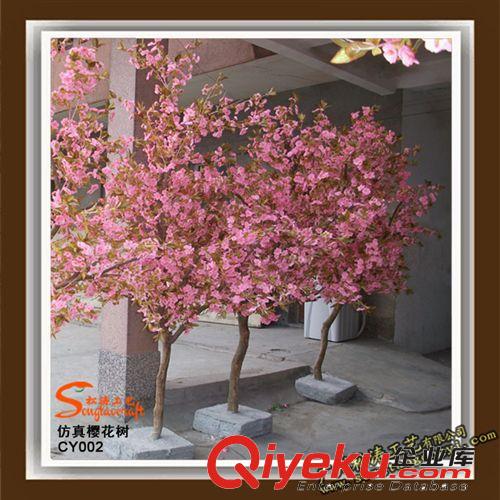 采購批發仿真桃花樹 櫻花樹 梅花 梨花 室內外仿真植物 仿真樹原始圖片2