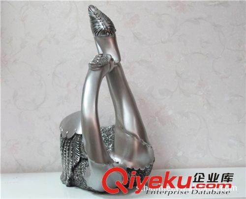 鍍金銀天鵝酒架 裝飾品 gd禮品 家居擺件 紅酒架 奢華宮廷風格原始圖片3