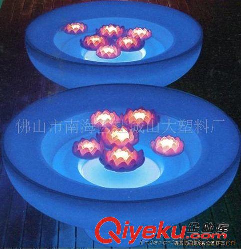 供應(yīng)高品質(zhì)、高亮度滾塑花盆，PE發(fā)光家具花盆，酒吧臺(tái)桌(圖)原始圖片2