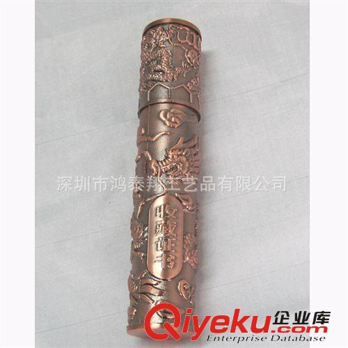 鋅合金龍紋圓筒禮品 圣旨筒,鋅合金圣旨筒,金屬圣旨筒,龍紋工藝品