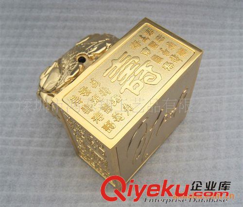 【廠家批發(fā)】金屬工藝禮品廠gd金玉結(jié)合龍頭寶璽玉璽金屬收藏品