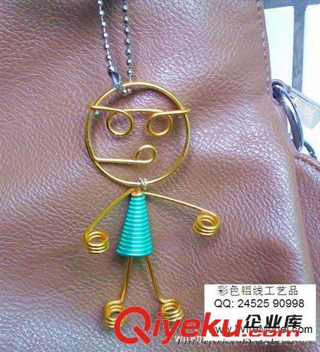 彩色鋁線工藝品,大頭娃娃,笑臉掛件,表情掛件,創(chuàng)意旅游工藝品原始圖片2