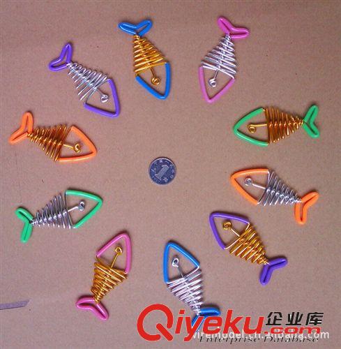 小魚手機掛件 魚工藝品 手工自行車 魚骨頭 氧化鋁線 格子鋪貨源