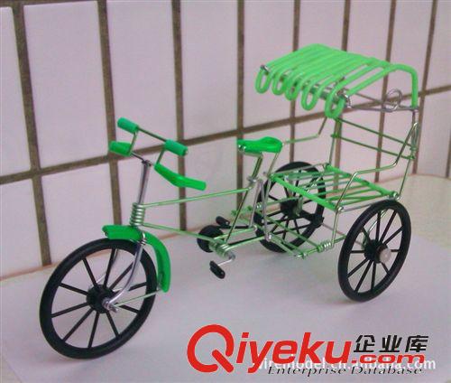 手工上海黃包車 人力車 手工自行車 鋁線工藝品 北京特產(chǎn) 收藏品原始圖片3