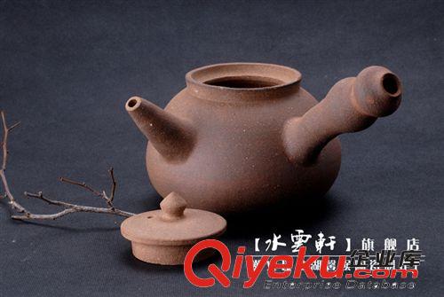 潮州功夫茶壺 窯變粗陶煮水壺 砂銚 原創(chuàng)手工復(fù)古雞心壺 包郵