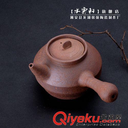 潮州茶具復(fù)古功夫茶煮水壺 粗陶茶壺 原創(chuàng)手工砂銚 窯變紅泥 包郵原始圖片3