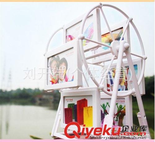 創(chuàng)意摩天輪3寸相框相架組合 影樓桌面風(fēng)車照片相框制做批發(fā)原始圖片2