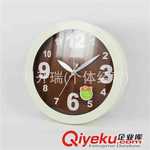 多功能卡通圖案15CM數(shù)字圓形超靜音鬧鐘小掛鐘 超靜音鬧鐘原始圖片2