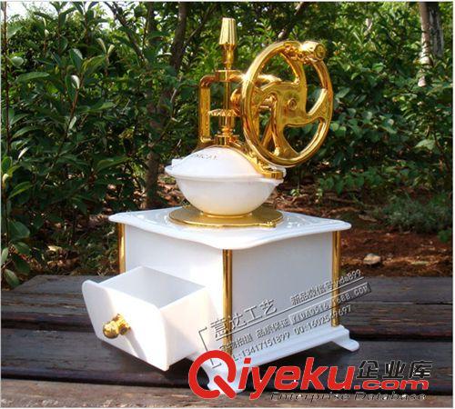 gd古典時尚家居禮品創(chuàng)意塑料gf真咖啡機八音音樂盒首飾品盒原始圖片3