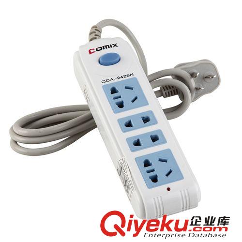 批發(fā) 齊心 QDA-2426N 新國標(biāo)電源轉(zhuǎn)換器2+2位*白 排插1.5米原始圖片2