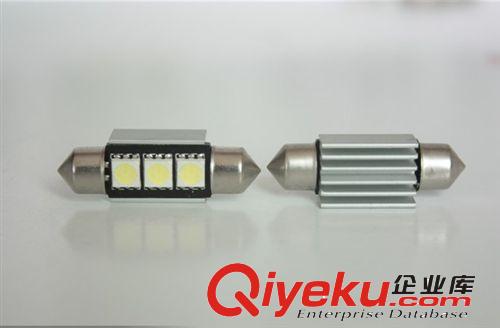 汽車超亮LED雙尖 3SMD-5050-36MM canbus 寶馬專用帶散熱車頂燈