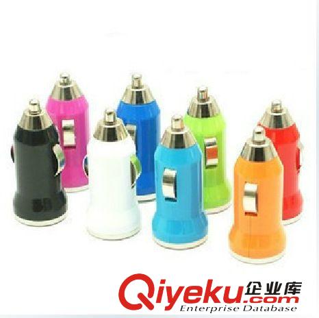 彩色子彈頭汽車USB 手機(jī)USB口車充轉(zhuǎn)接頭 車載通用型原始圖片3