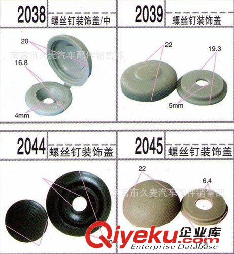 大量供應汽車地板螺絲帽 裝飾帽大小顏色齊全原始圖片3