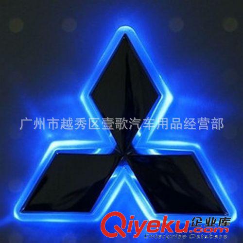立體夜光改裝尾標燈 車標燈 LED改裝燈 帶燈尾標 專用電鍍后標燈