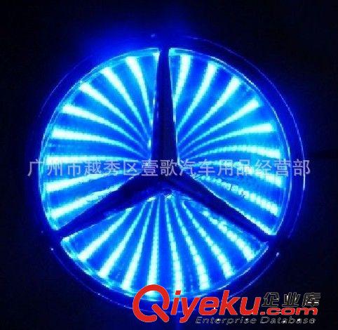 立體夜光改裝尾標(biāo)燈 車(chē)標(biāo)燈 LED改裝燈 帶燈尾標(biāo) 專(zhuān)用電鍍后標(biāo)燈
