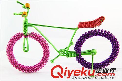 手工自行車家居擺設DIY制作擺件車模創意禮品銅絲自行車工藝品