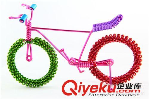 山東手工單車工藝品 熱賣生日禮物 時尚DIY自行車模型 彩色鋁