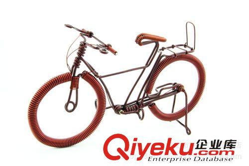 手工編的自行車單車制作方法原材料視頻教程哈雷鐵藝摩托車漆包線原始圖片2