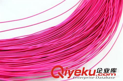 粉色手編制自行車線手工氧化鋁彩色線漆包線鋁絲工藝品視頻教程原始圖片2