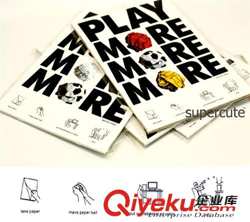 play more多玩球便簽本 辦公學(xué)生節(jié)日贈(zèng)品