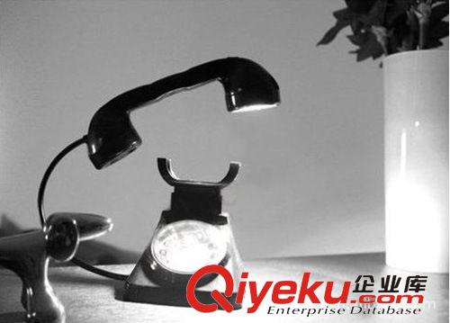 Retro phone alarm clock lamp原始圖片2