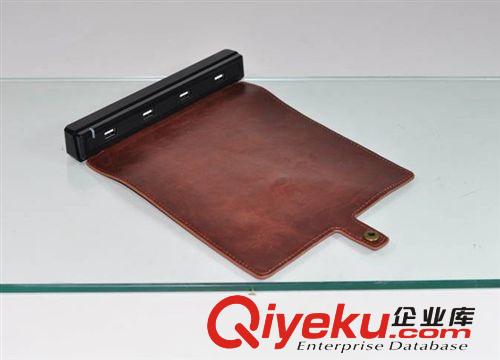 好時達-鼠標墊HUBS HSD6035A USB分線器 一拖四 優質皮質原始圖片2
