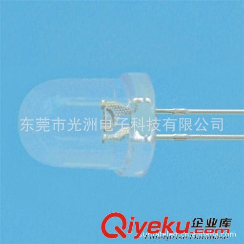 廠家直銷10MMLED燈珠LED發光二極管LED白光草帽型