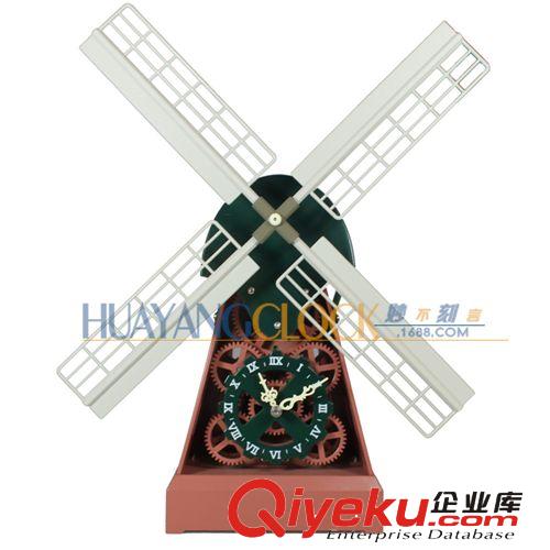 妙刻品牌荷蘭風車創(chuàng)意鐘時尚家居座鐘歐式風格工藝品HY-G091-G