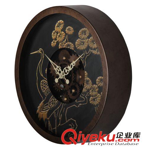 妙刻品牌齒輪系列14寸金屬仿古齒輪鐘創意家居飾品飾品掛件復古