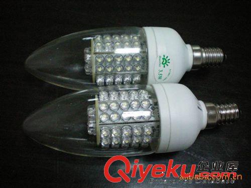 LED蠟燭燈（HA005D，66LED，透明浮白殼）裝飾用燈