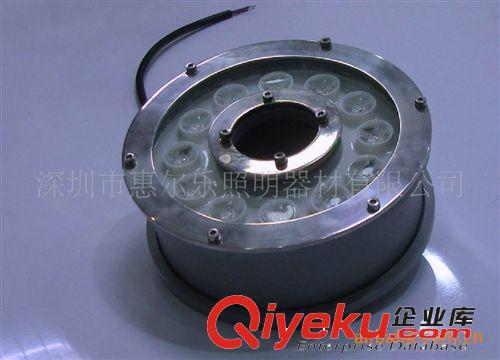 廠家直銷 RGB全彩 IP68 不銹鋼12V 12W 大功率LED水底燈原始圖片3